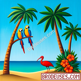 Bienvenue dans mon île tropicale - Diagramme PDF à télécharger