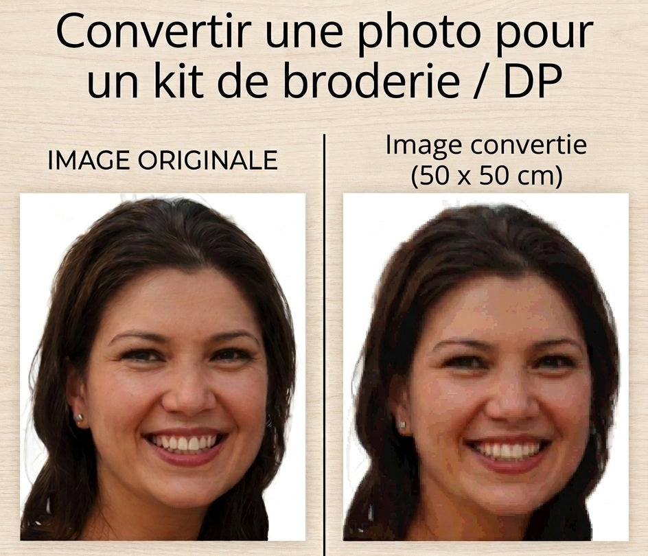 EXCLUSIVE - Your photo transformed into a cross stitch kit!