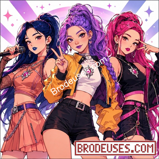 Les Trois Chanteuses de K-Pop - Diagramme PDF à télécharger