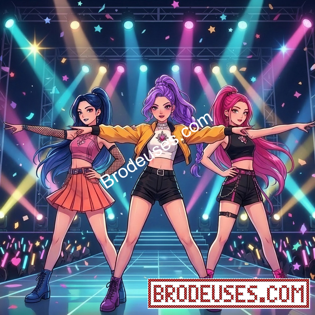 Les Trois Chanteuses de K-Pop - Diagramme PDF à télécharger