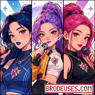 Les Trois Chanteuses de K-Pop - Diagramme PDF à télécharger