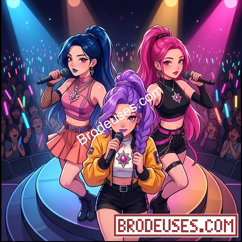 Les Trois Chanteuses de K-Pop - Diagramme PDF à télécharger