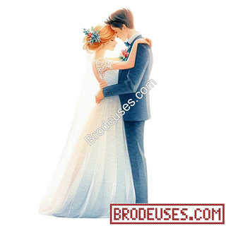 Jeunes mariés dansants - Diagramme PDF à télécharger