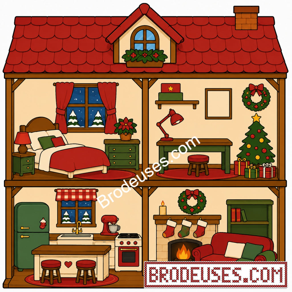 Tiny Cozy Homes™ - Les Maisonnettes à Broder - Diagramme PDF à télécharger