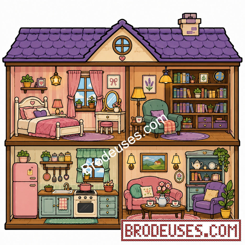 Tiny Cozy Homes™ - Les Maisonnettes à Broder - Diagramme PDF à télécharger