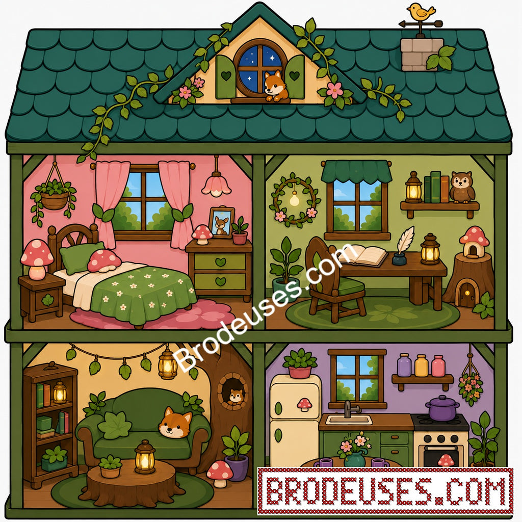Tiny Cozy Homes™ - Les Maisonnettes à Broder - Diagramme PDF à télécharger
