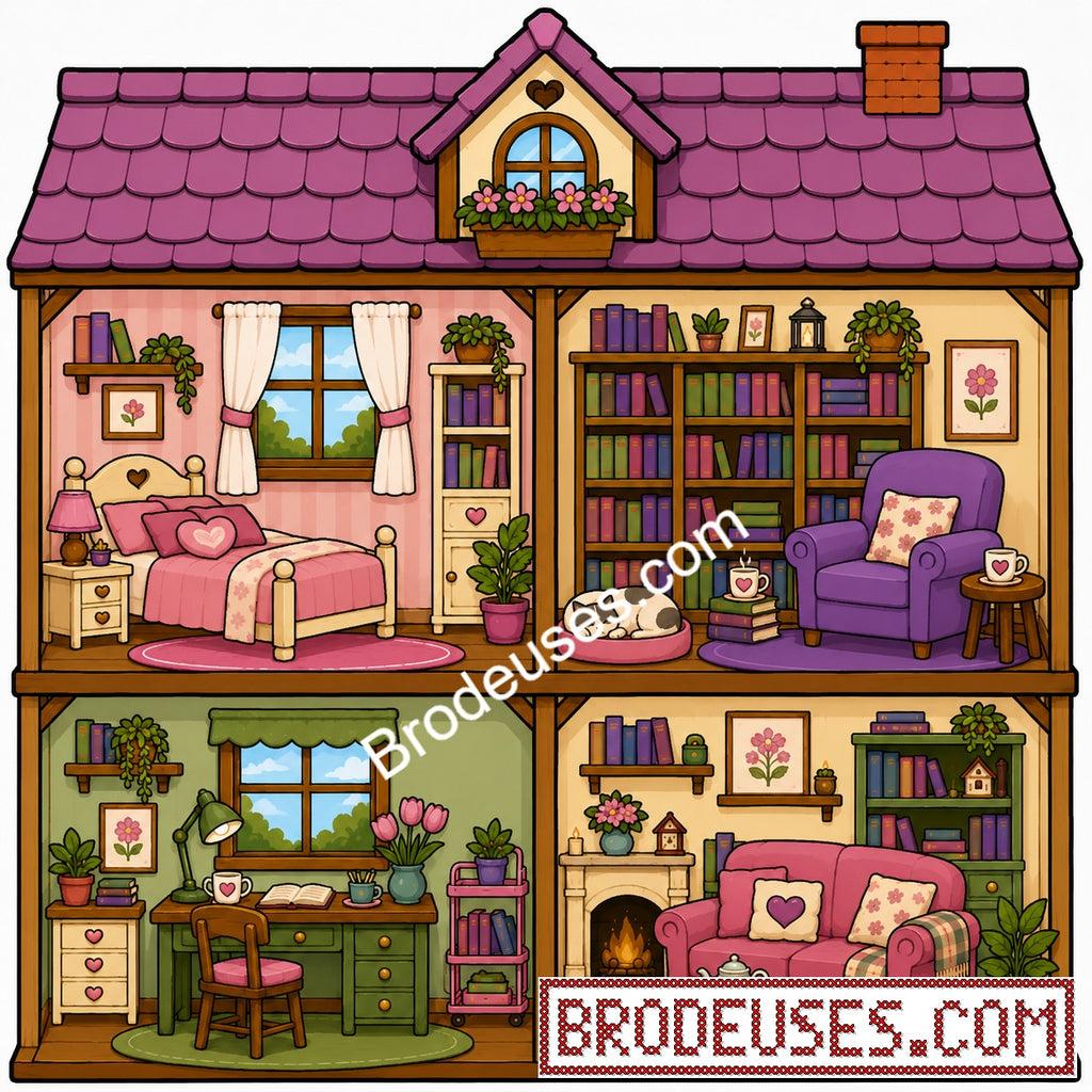Tiny Cozy Homes™ - Les Maisonnettes à Broder - Diagramme PDF à télécharger