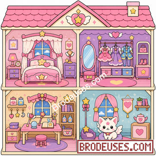 Tiny Cozy Homes™ - Les Maisonnettes à Broder - Diagramme PDF à télécharger