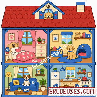 Tiny Cozy Homes™ - Les Maisonnettes à Broder - Diagramme PDF à télécharger