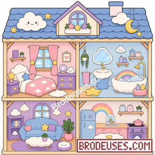 Tiny Cozy Homes™ - Les Maisonnettes à Broder - Diagramme PDF à télécharger