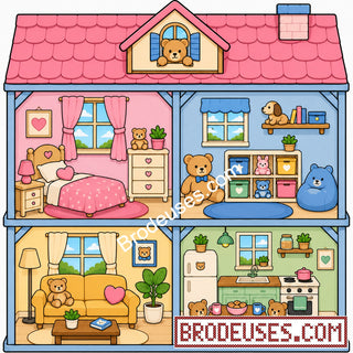 Tiny Cozy Homes™ - Les Maisonnettes à Broder - Diagramme PDF à télécharger