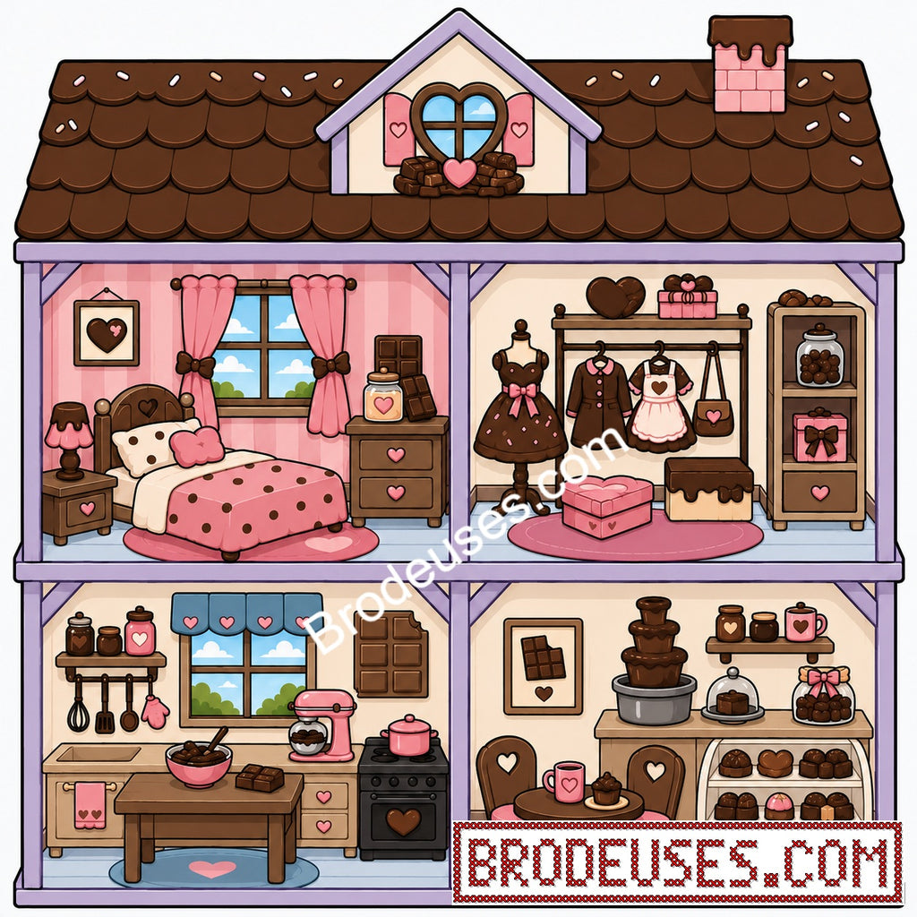 Tiny Cozy Homes™ - Les Maisonnettes à Broder - Diagramme PDF à télécharger