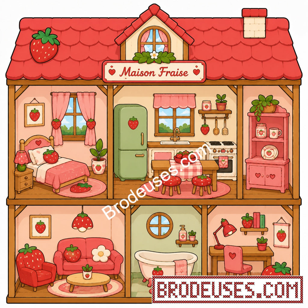 Tiny Cozy Homes™ - Les Maisonnettes à Broder - Diagramme PDF à télécharger