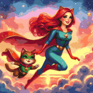 SuperHéroïne et SuperChat - Diagramme PDF à télécharger