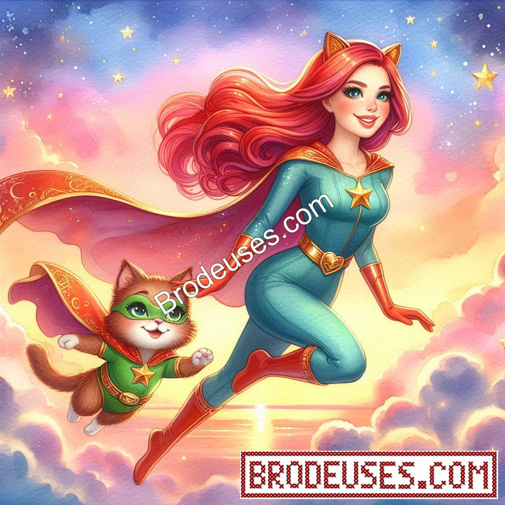 SuperHéroïne et SuperChat - Diagramme PDF à télécharger