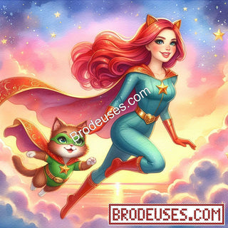 SuperHéroïne et SuperChat - Diagramme PDF à télécharger