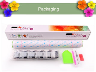 Kits d’animaux multicolores style Pop-Art - diamond painting rond ou carré - Packaging du kit de broderie diamants