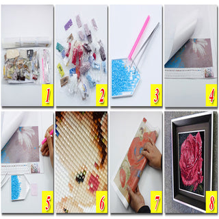 La Licorne Dorée - Kit broderie diamant - 30x30 à 70x70 cm