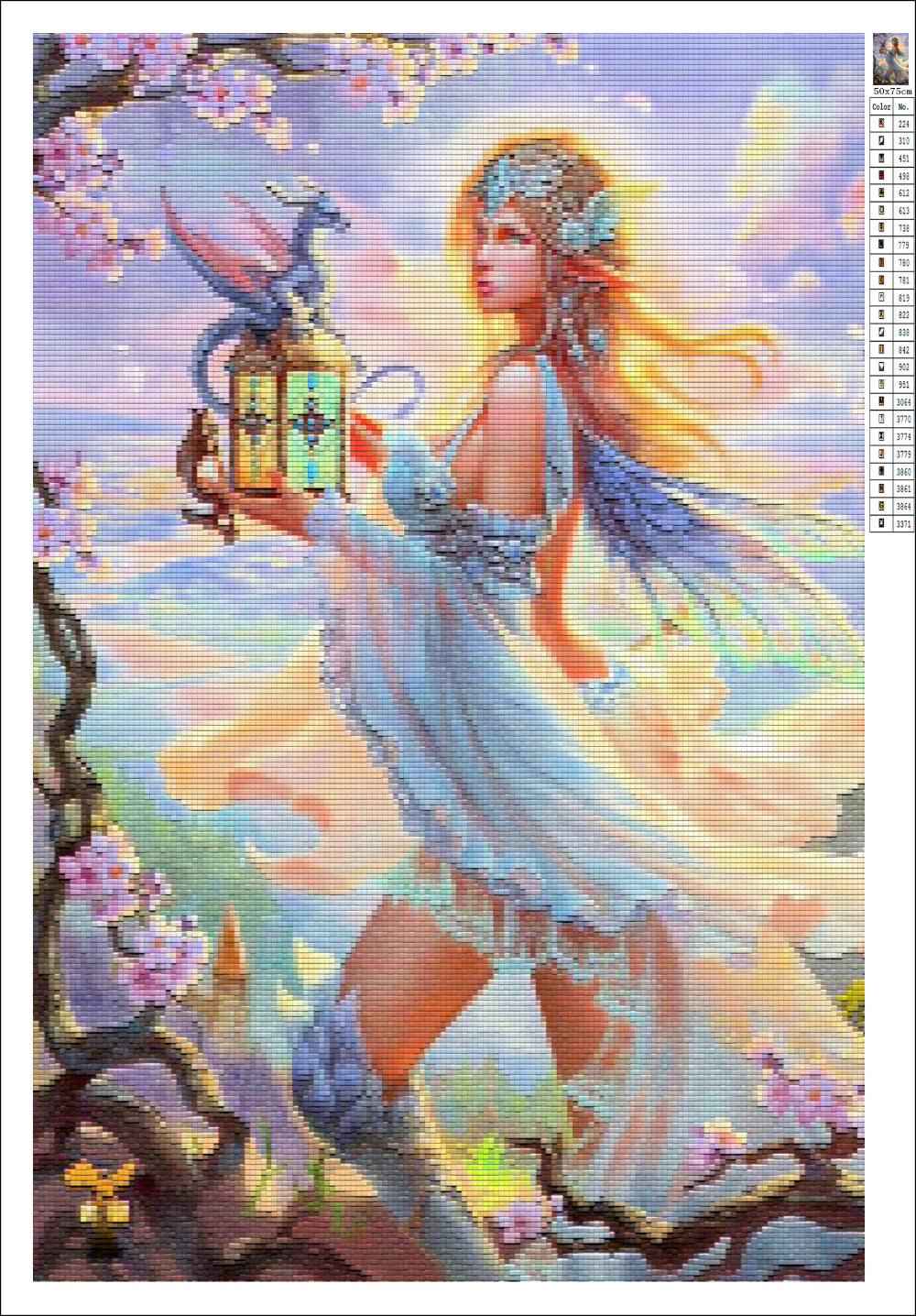 Fées, anges et compagnie - 12 modèles de kit de broderie diamant