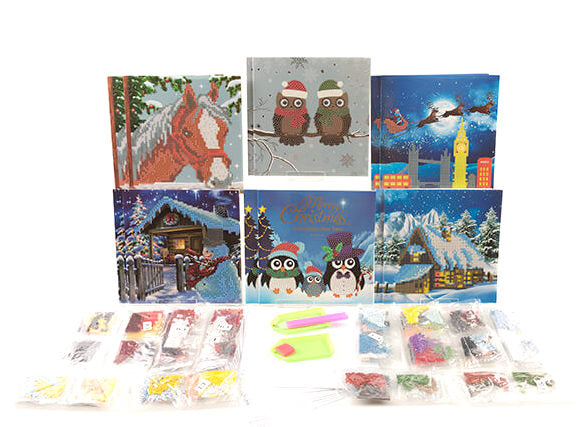 Les Cartes Cristal - Mini-kits de broderie diamant à offrir