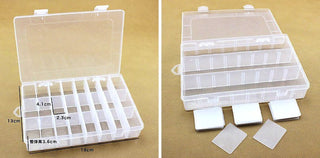Boîte de rangement 3 à 24 compartiments