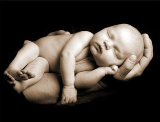 Dors dans mes mains mon bébé - Kit broderie diamant - 40x30 à 50x40 cm