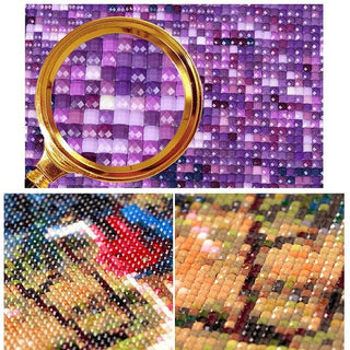 kit de diamond painting personnalise d'apresphoto service premium | strass en gros plan