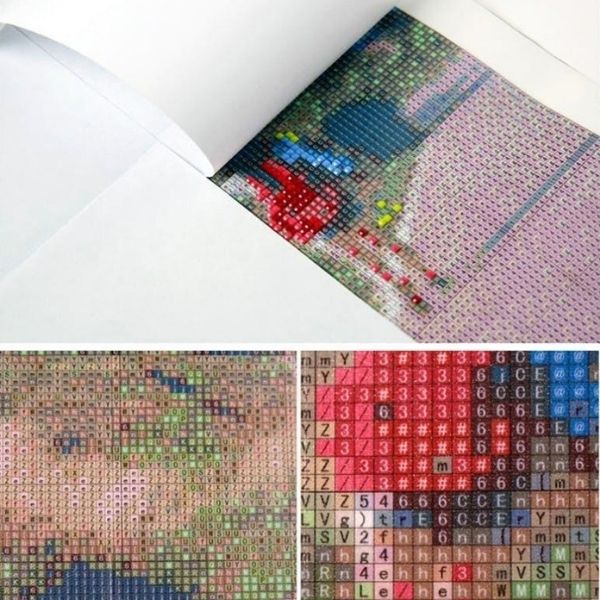 kit de diamond painting personnalise d'après photo service brodeuses.com | toile imprimée avec grille