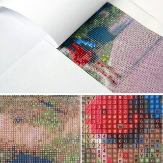 kit de diamond painting personnalise d'après photo service brodeuses.com | toile imprimée avec grille