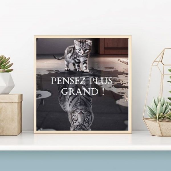 kit diamond painting le chaton qui se prenait pour un tigre