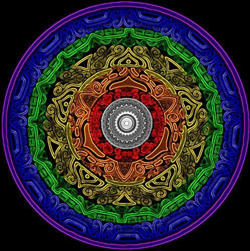 Magnifique Collection de Mandalas ! - 45x45 cm - Kit de broderie Kit de broderie au point de croix M12 Le coeur de l'Inde Brodeuses.com