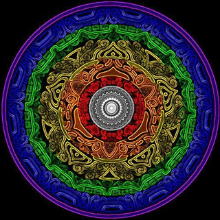 Magnifique Collection de Mandalas ! - 45x45 cm - Kit de broderie Kit de broderie au point de croix M12 Le coeur de l'Inde Brodeuses.com