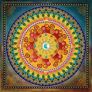 Magnifique Collection de Mandalas ! - 45x45 cm - Kit de broderie Kit de broderie au point de croix M13 Clair de lune Brodeuses.com