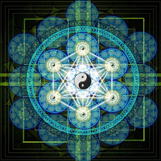 Magnifique Collection de Mandalas ! - 45x45 cm - Kit de broderie Kit de broderie au point de croix M14 Yin et Yang Brodeuses.com