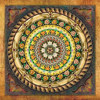 Magnifique Collection de Mandalas ! - 45x45 cm - Kit de broderie Kit de broderie au point de croix M2 Couronne d'automne Brodeuses.com