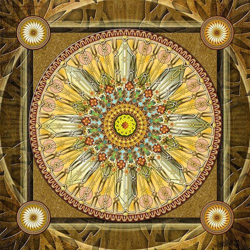 Magnifique Collection de Mandalas ! - 45x45 cm - Kit de broderie Kit de broderie au point de croix M7 Rose des vents Brodeuses.com