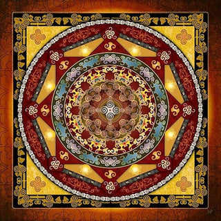 Magnifique Collection de Mandalas ! - 45x45 cm - Kit de broderie Kit de broderie au point de croix M8 Spirales et triskèles Brodeuses.com