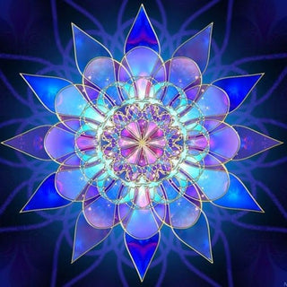 Magnifique Collection de Mandalas ! - 45x45 cm - Kit de broderie Kit de broderie au point de croix M9 Bijou de verre Brodeuses.com