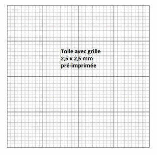 Toile encollée vierge pour diamond painting Accessoire 40 x 40 cm / Sans grille Brodeuses.com