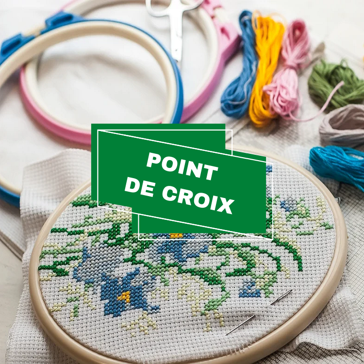 Collection Broderie au Point de croix / Cross-stitch - Kits de broderie, point de croix personnalisé d'après photo, mercerie, accessoires