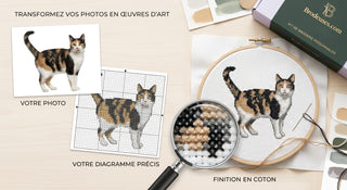 EXCLUSIF - Votre photo transformée en kit de point de croix !