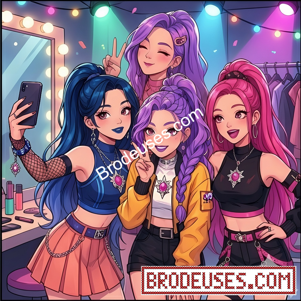 Les Trois Chanteuses de K-Pop - Diagramme PDF à télécharger