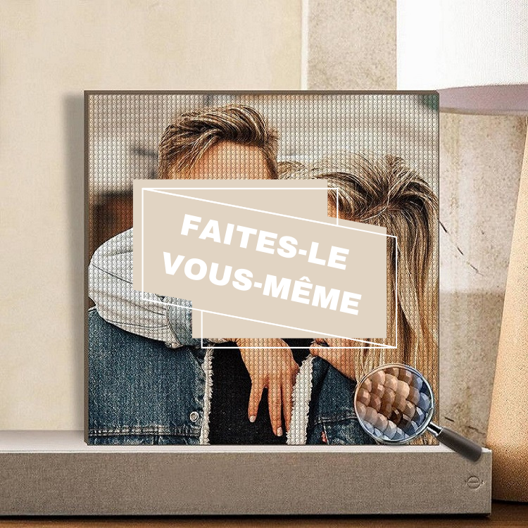 Collection Faites-le vous-même / DIY Do It Yourself - Kits personnalisés d'après photo : diamond painting, broderie point de croix, peinture par numéros, puzzle en bois - loisirs créatifs / creative hobbies