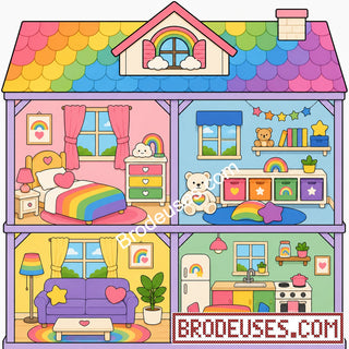 Tiny Cozy Homes™ - Les Maisonnettes à Broder - Diagramme PDF à télécharger