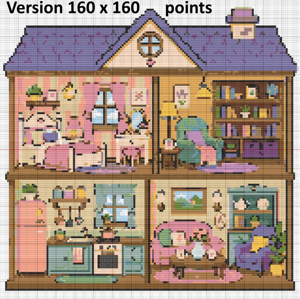 Tiny Cozy Homes™ - Les Maisonnettes à Broder - Diagramme PDF à télécharger