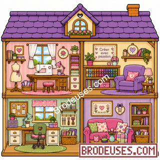 Tiny Cozy Homes™ - Les Maisonnettes à Broder - Diagramme PDF à télécharger