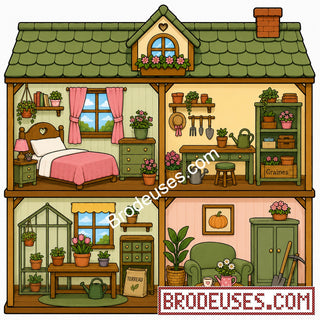 Tiny Cozy Homes™ - Les Maisonnettes à Broder - Diagramme PDF à télécharger
