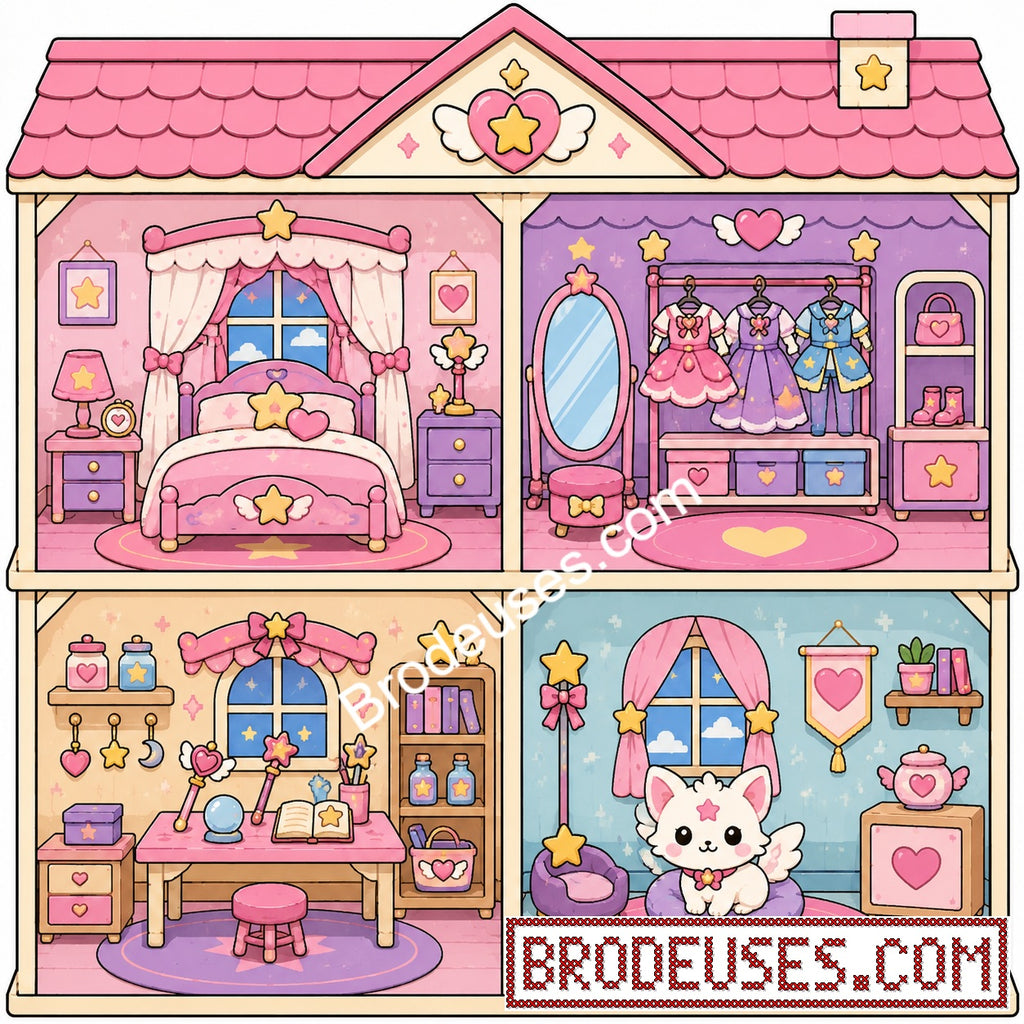 Tiny Cozy Homes™ - Les Maisonnettes à Broder - Diagramme PDF à télécharger