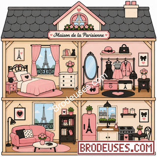 Tiny Cozy Homes™ - Les Maisonnettes à Broder - Diagramme PDF à télécharger