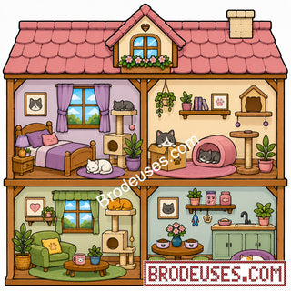 Tiny Cozy Homes™ - Les Maisonnettes à Broder - Diagramme PDF à télécharger
